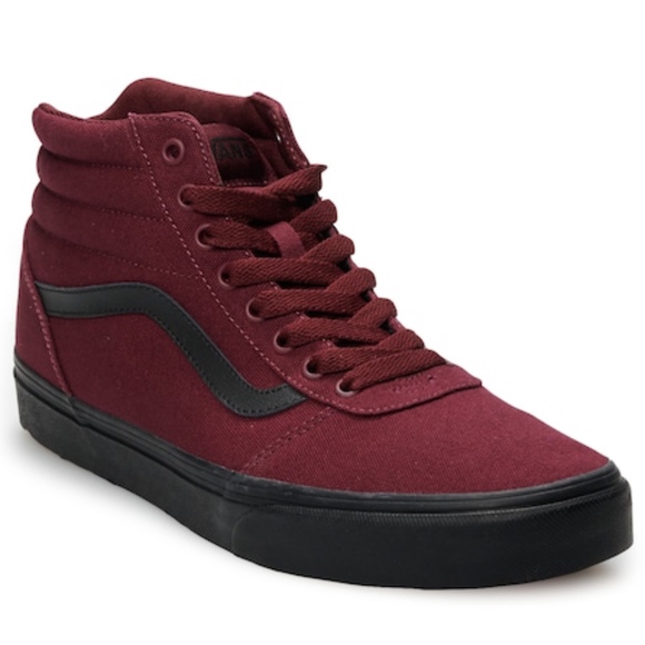Vans | Shoes | Vans Ward Hi Skate Port Royal Red And Black Nib | Poshmark